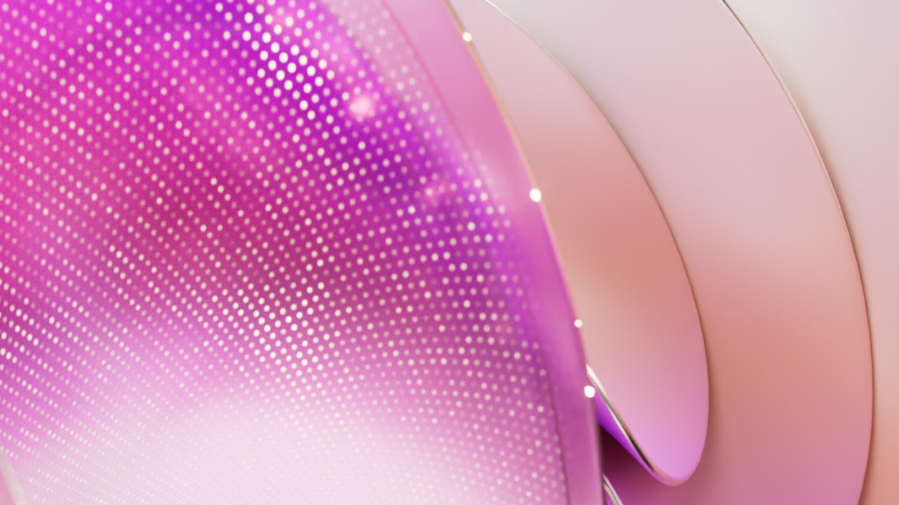 A close up of a purple and white surface